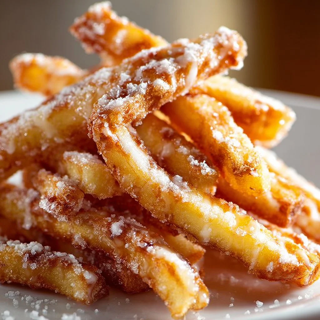 Air Fryer Apple Fries 4 Delicious Air Fryer Apple Fries served on a plate, golden and crispy.