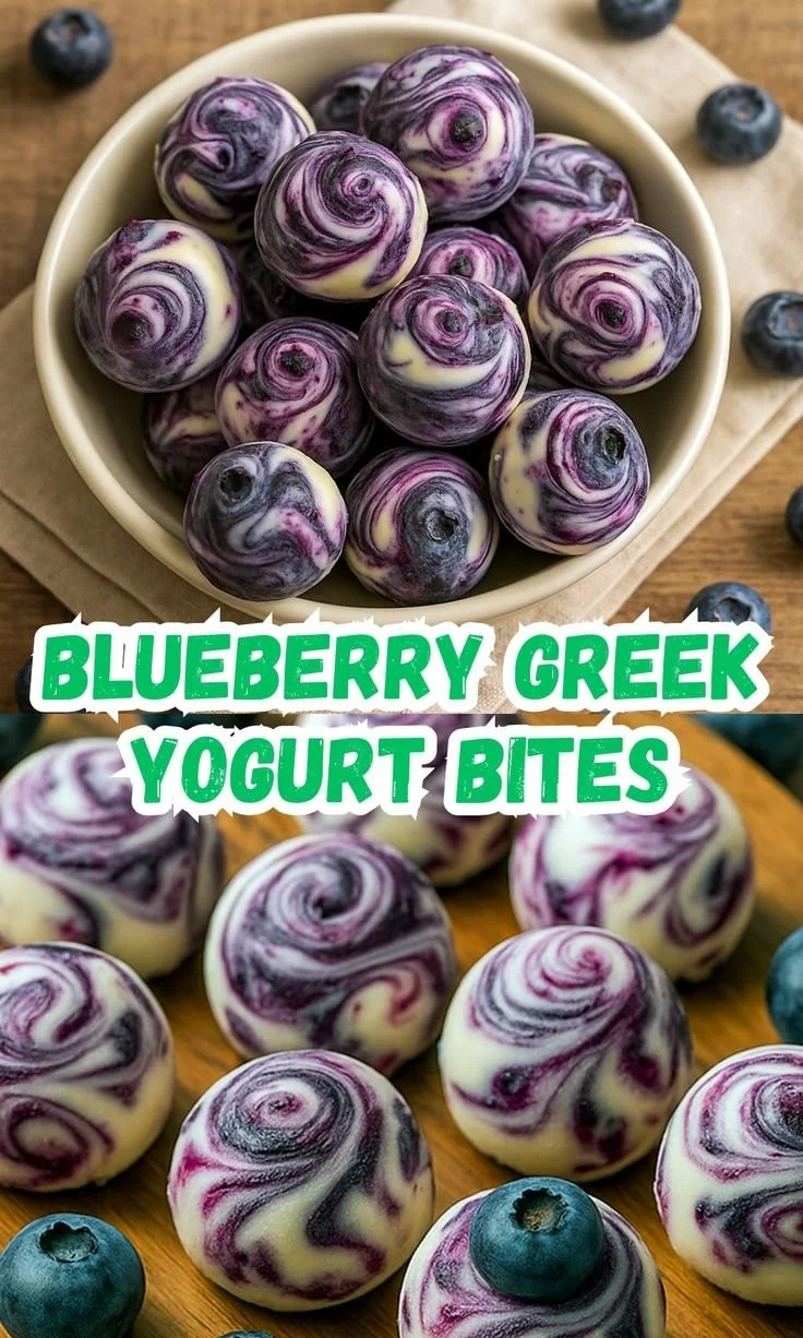 Blueberry Greek Yogurt Bites