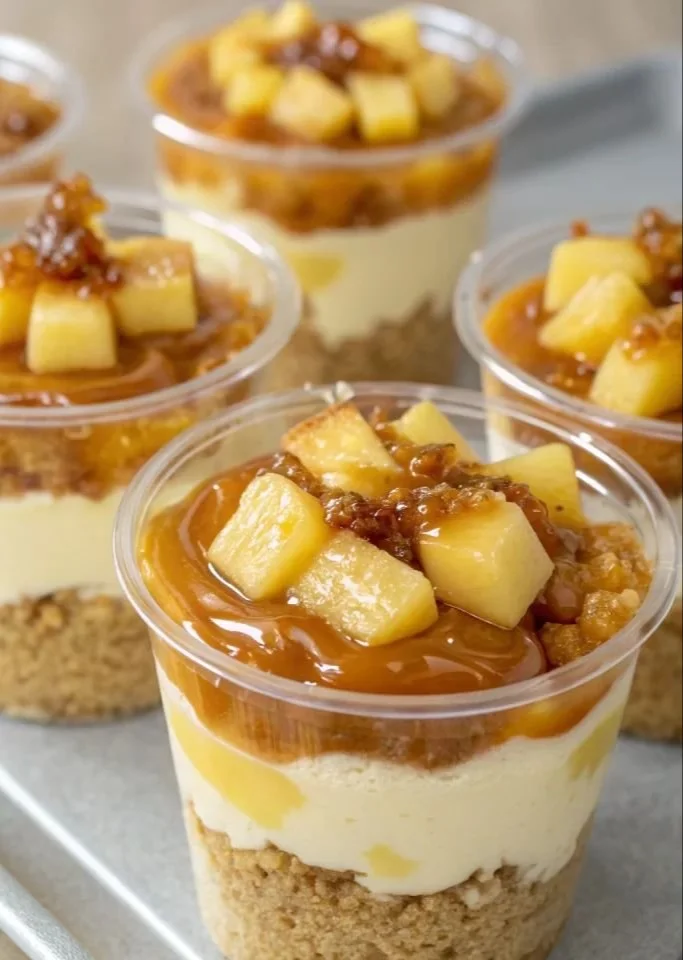 Caramel Apple Dessert Cups