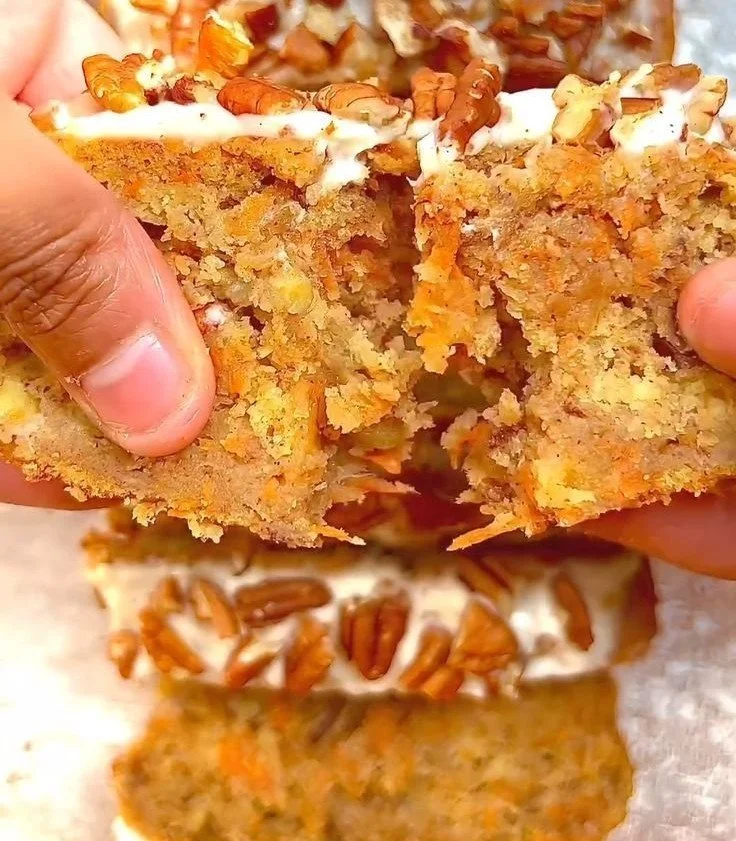 Delicious carrot cake banana bread freshly baked and ready to serve