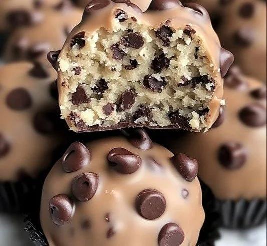 Healthy Chocolate Chip Cookie Dough Protein Balls for a tasty snack