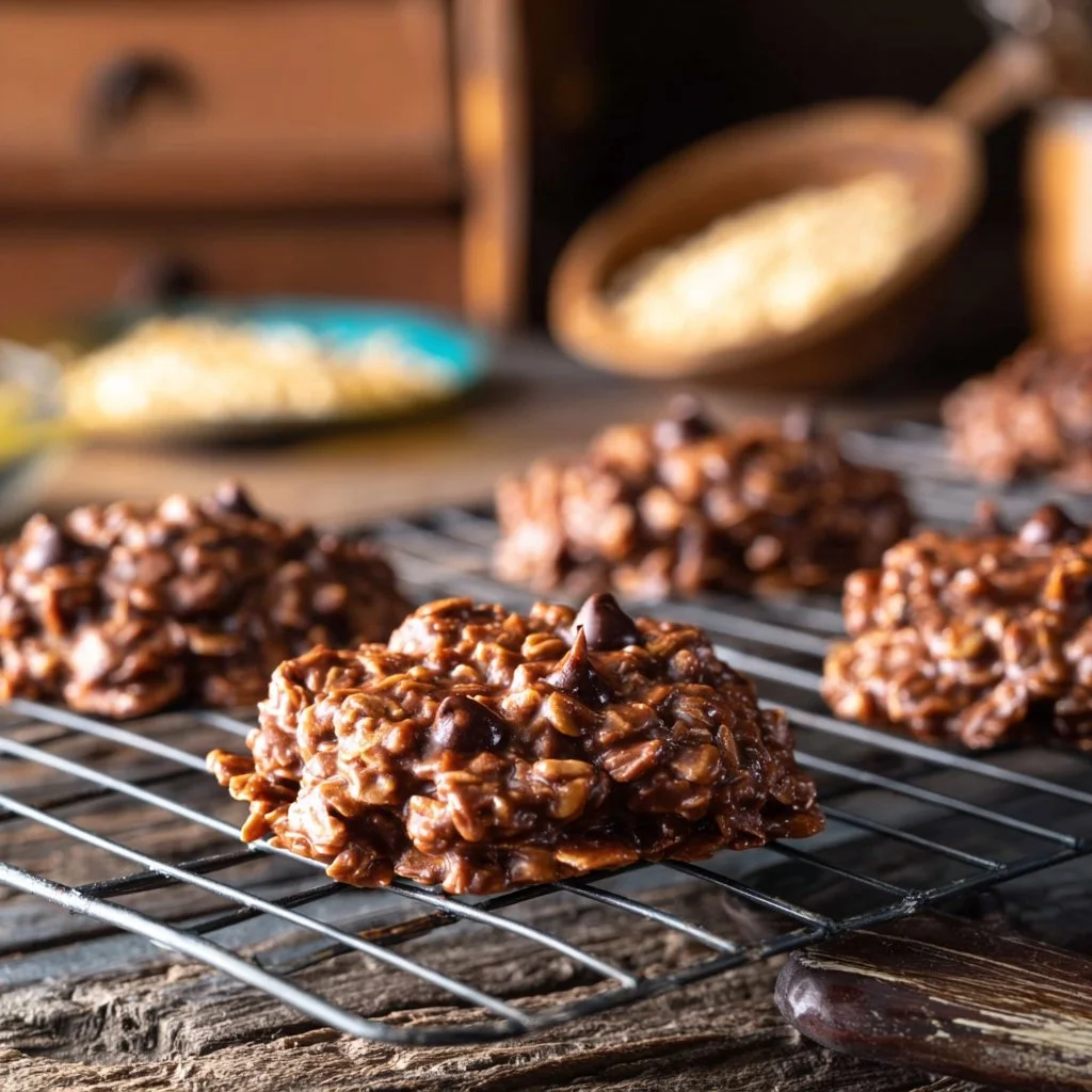 Chocolate & Peanut Butter Keto No Bake Cookies