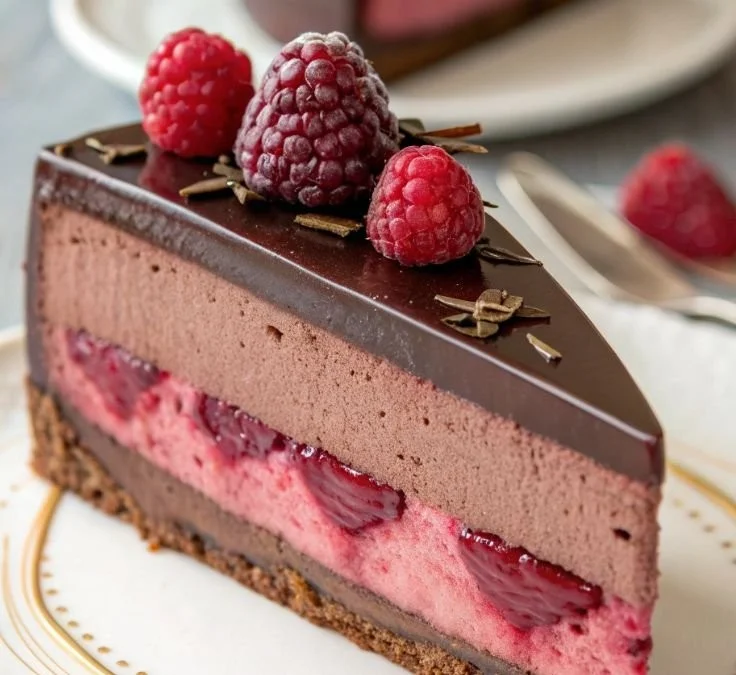Chocolate Raspberry Mousse Cake 6 Chocolate Raspberry Mousse Cake