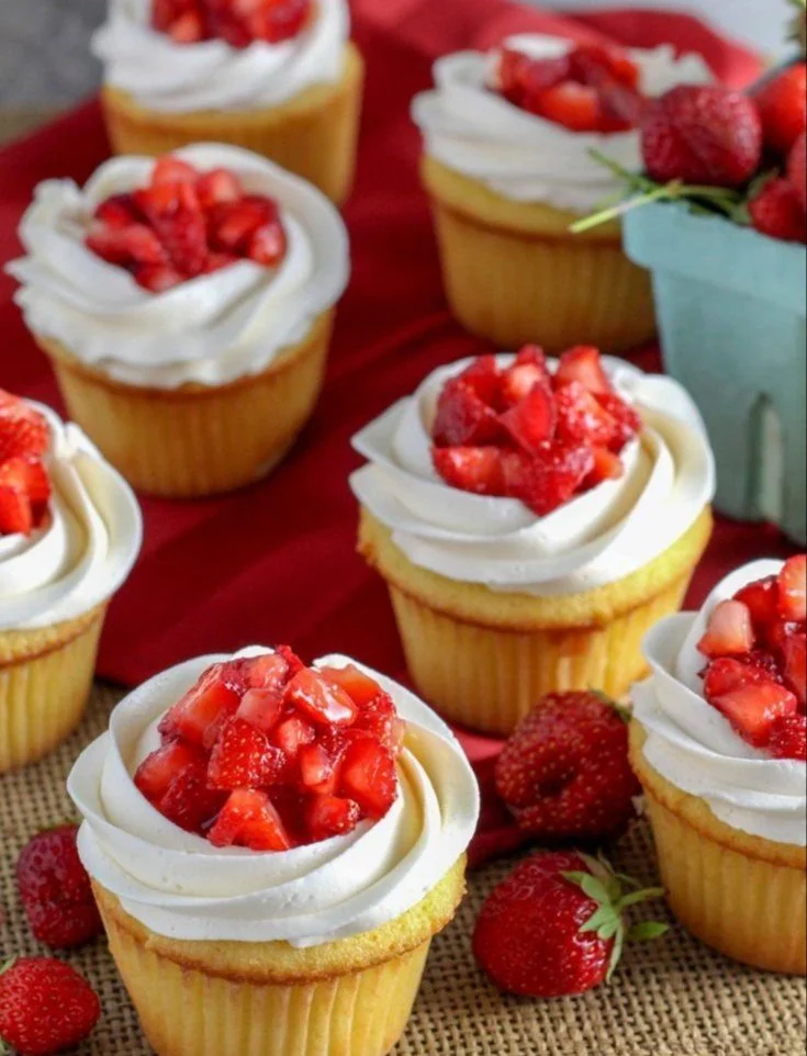 Comfort in Every Bite: Strawberry Shortcake Cupcakes