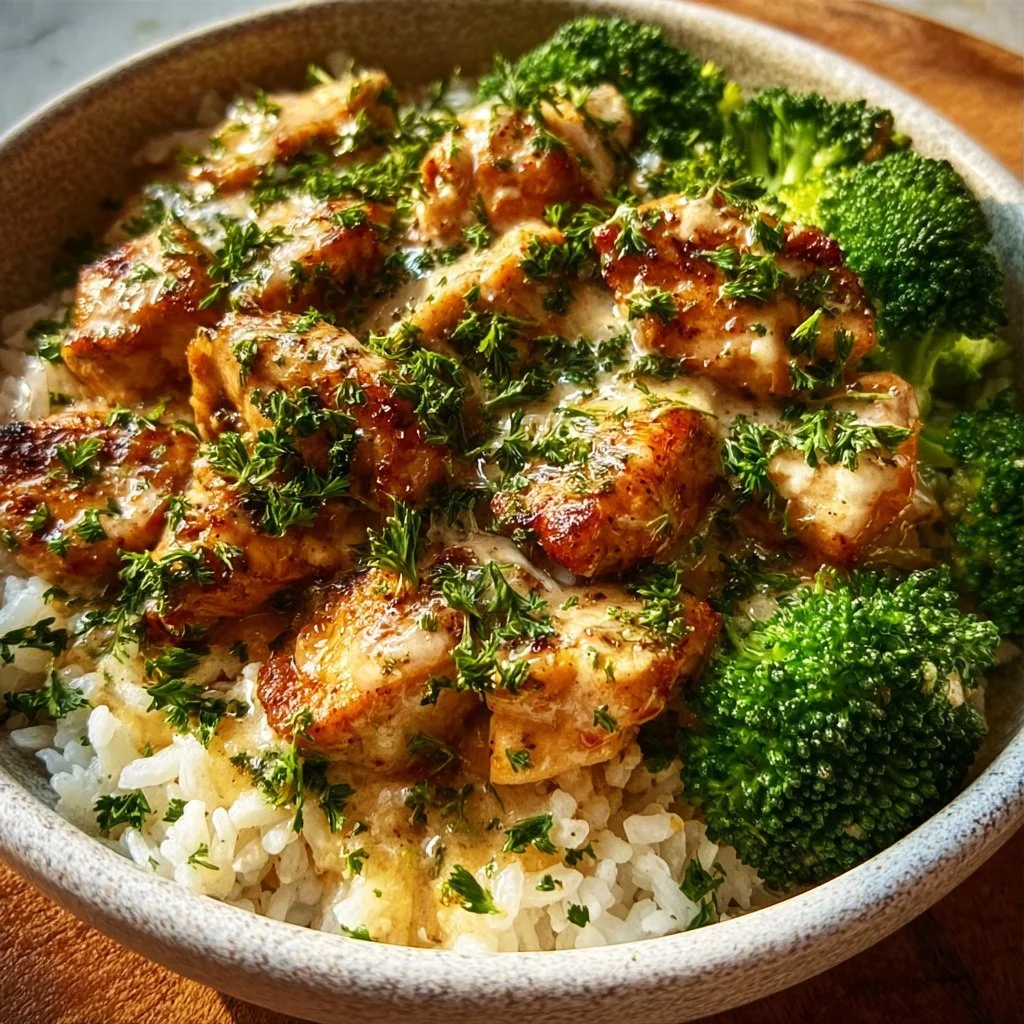 Creamy Garlic Chicken Rice Bowls 5 Creamy Garlic Chicken Rice Bowls