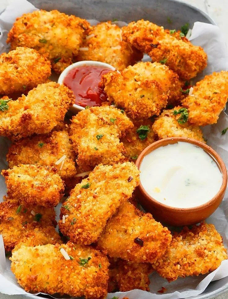 Crispy Air Fryer Chicken Nuggets 5 Crispy Air Fryer Chicken Nuggets