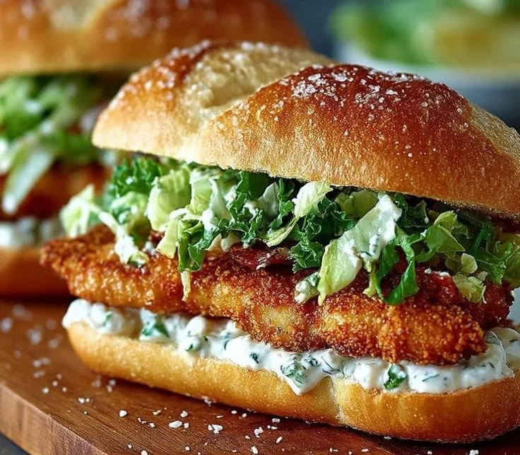 Crispy Chicken Caesar Sandwich 6 Crispy Chicken Caesar Sandwich