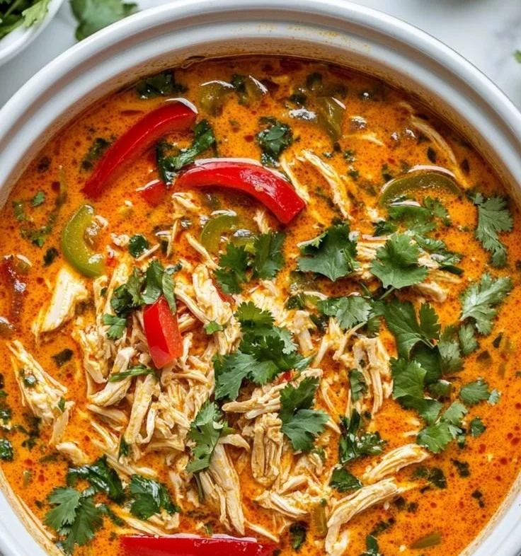 Crockpot Thai Coconut Chicken Soup