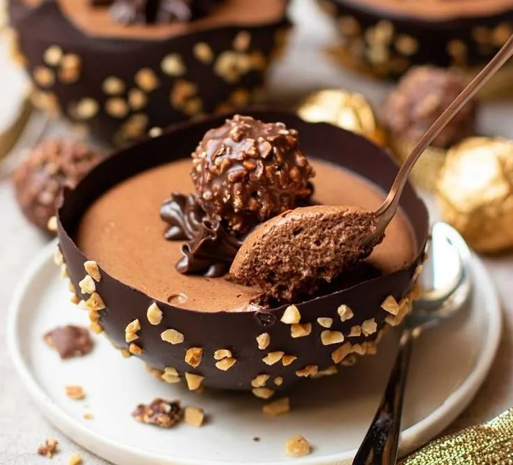 Fitness Chocolate Hazelnut Mousse 6 Fitness Chocolate Hazelnut Mousse
