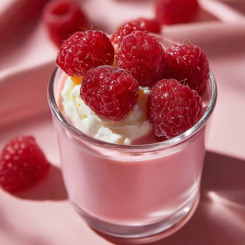 Colorful Greek Yogurt Jello Cups served in clear dessert cups