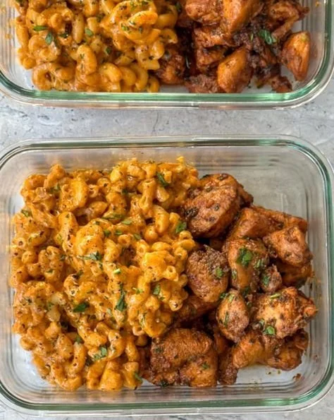 High-Protein Honey Garlic Butter Chicken with Mac & Cheese