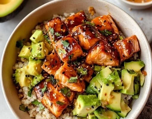 Honey Glazed Salmon Bowl