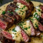 juicy steak with creamy garlic sauce 2026 04 29 222447 1