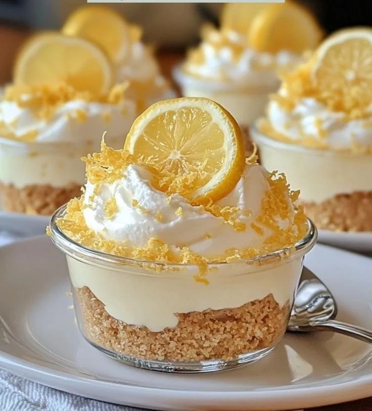 Lemon Cheesecake Mousse Cups