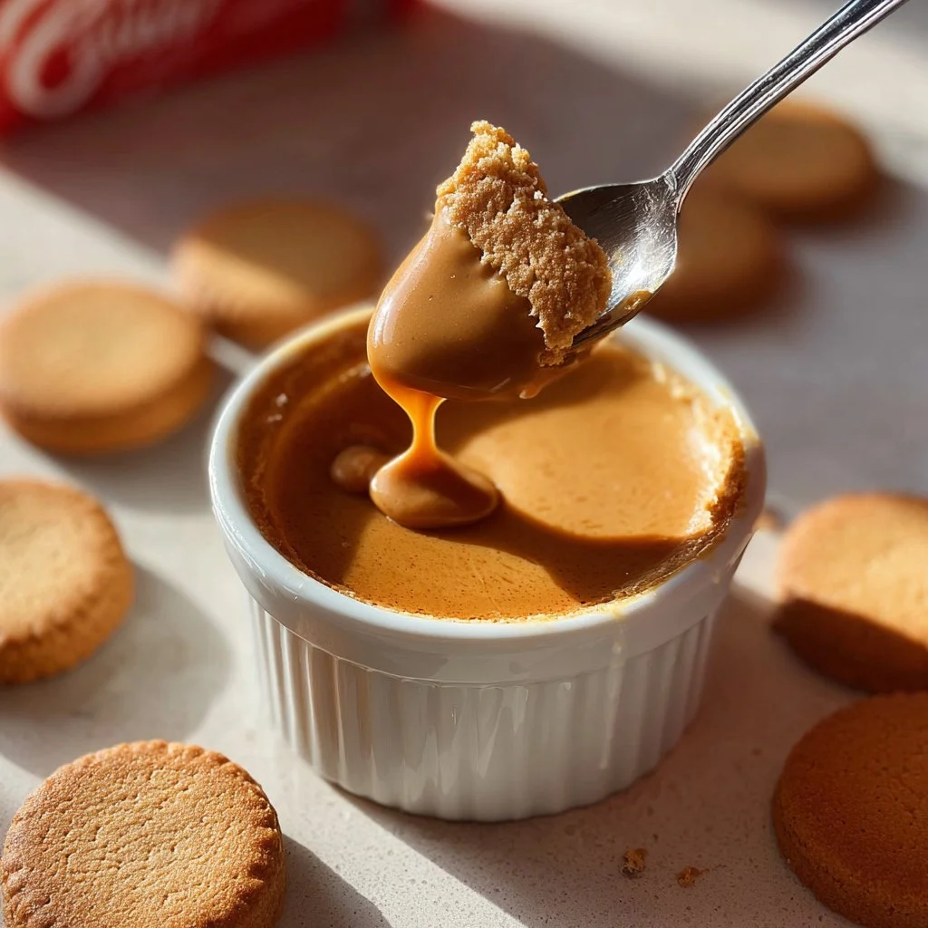 Lotus Biscoff Cheesecake 4 Delicious Lotus Biscoff cheesecake with a creamy texture and Biscoff cookie crust.