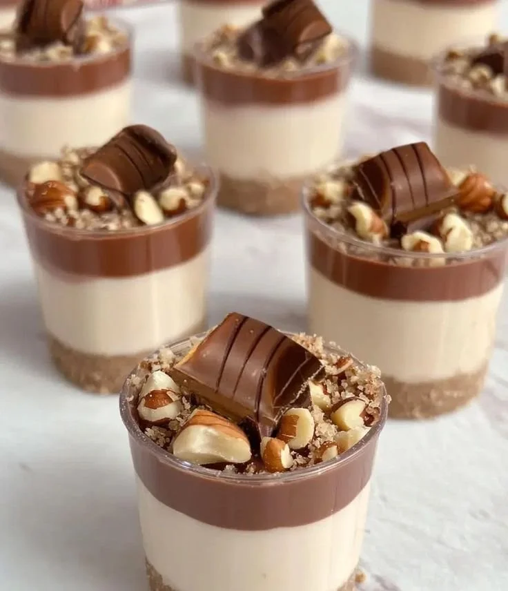 Mini Kinder Bueno Cheesecakes 6 Mini Kinder Bueno Cheesecakes