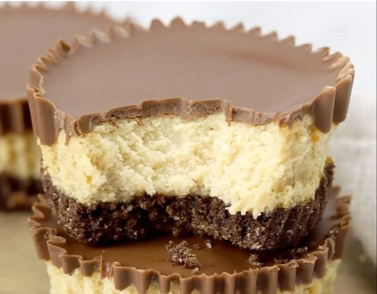 Mini Peanut Butter Cup Cheesecakes 6 Mini Peanut Butter Cup Cheesecakes