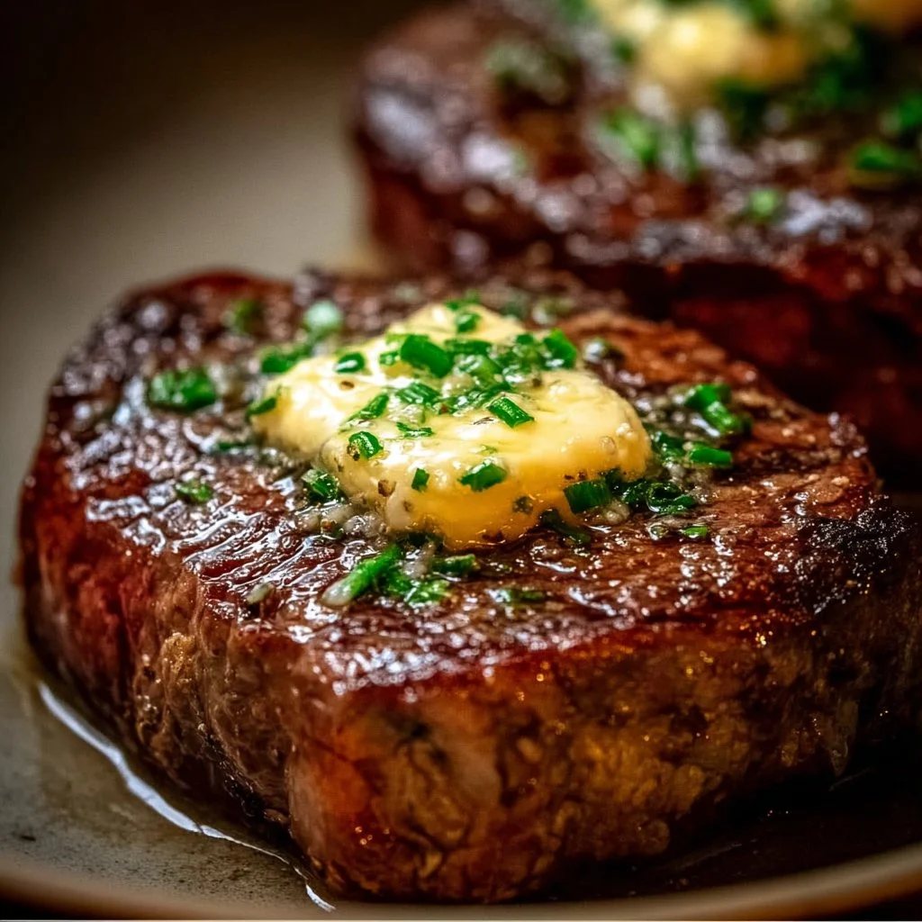 Pan Seared Steak with Garlic Butter