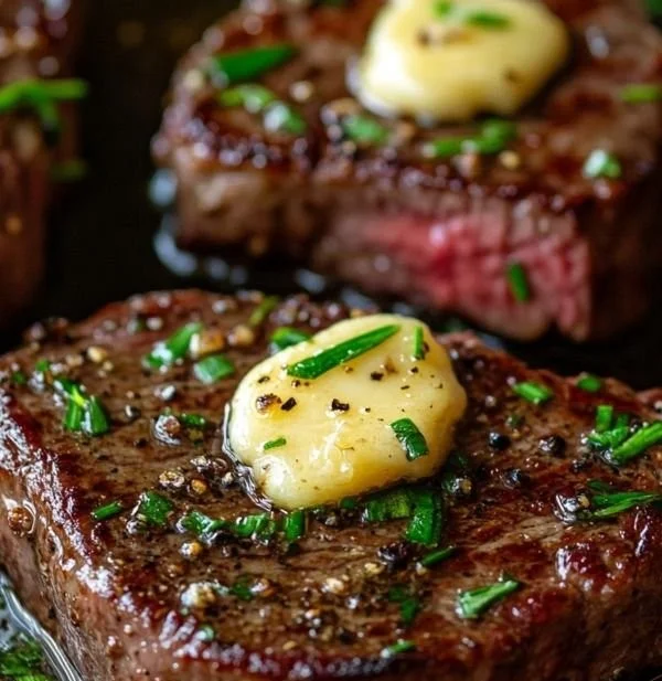 Pan Seared Steak with Garlic Butter