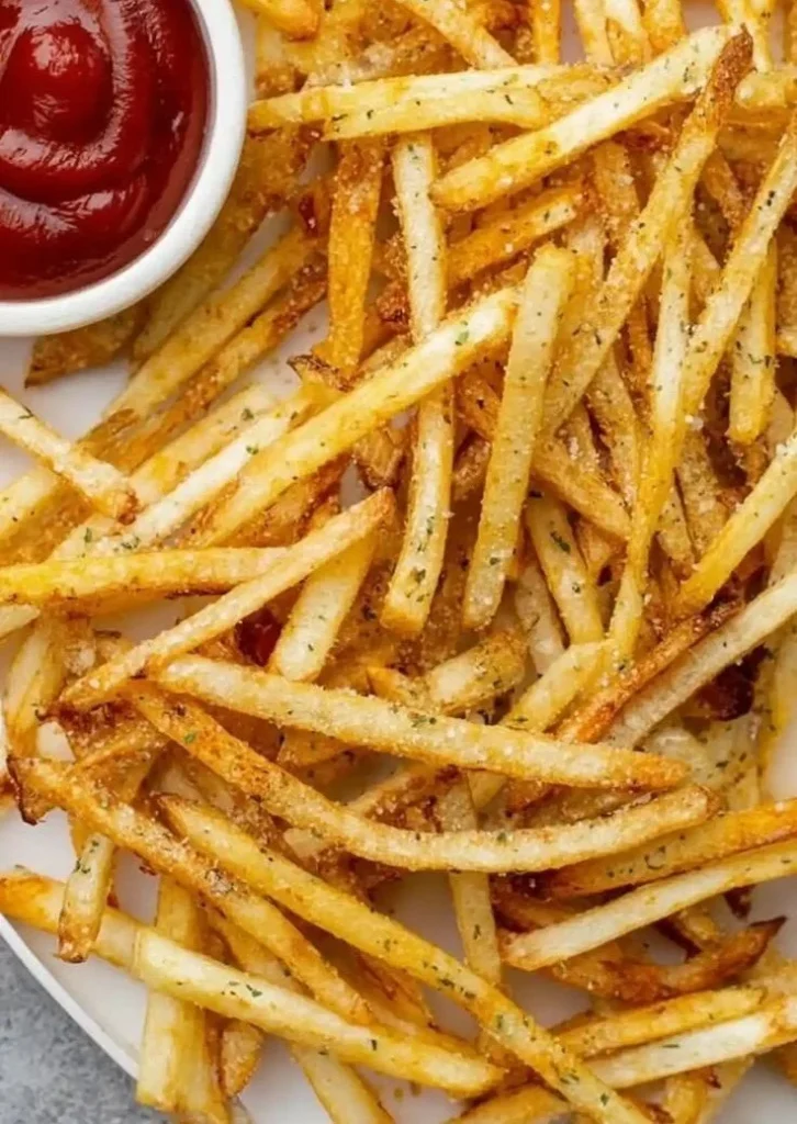 Crispy air fryer fries resembling McDonald's style fries