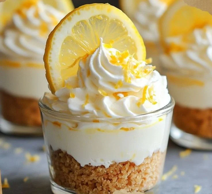 Refreshing No-Bake Lemon Cheesecake Cups