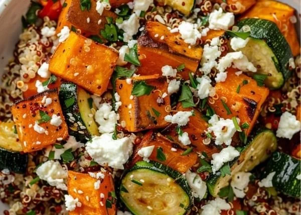 Roasted Vegetable Quinoa Bowl 4 Roasted Vegetable Quinoa Bowl