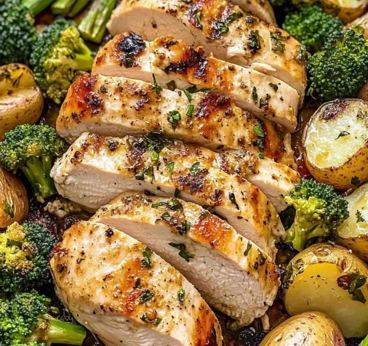 Sheet Pan Garlic Butter Chicken and Veggies