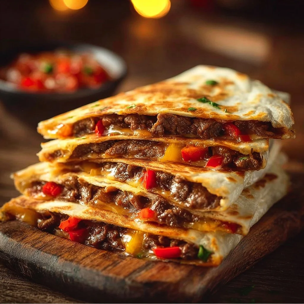 Sizzling Steak Fajita Quesadillas