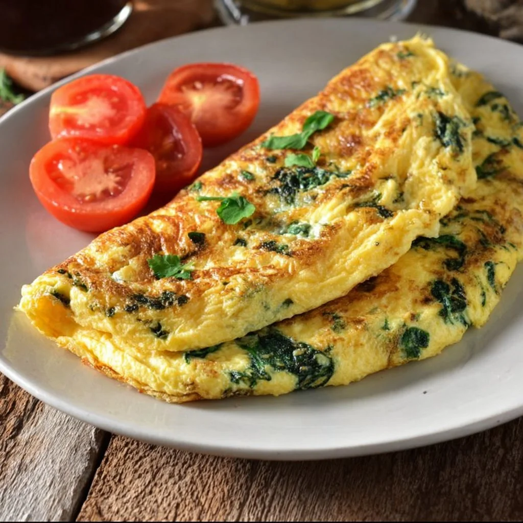 Spinach & Cheese Omelette