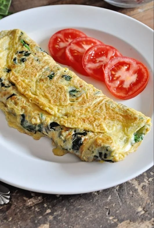 Spinach & Cheese Omelette