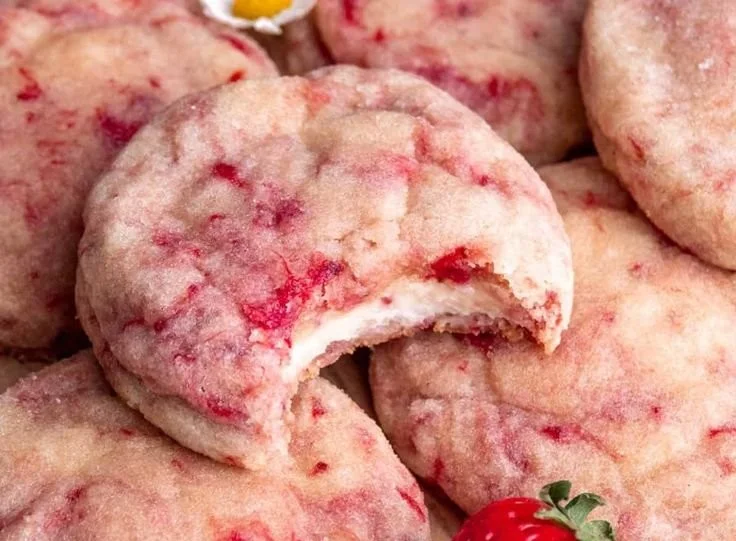 Strawberry Cheesecake Cookies 6 Strawberry Cheesecake Cookies