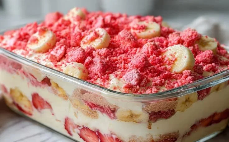Strawberry Crunch Banana Pudding 5 Strawberry Crunch Banana Pudding