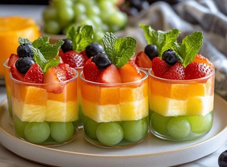 Sweet and savory mini pizza bites served on a platter