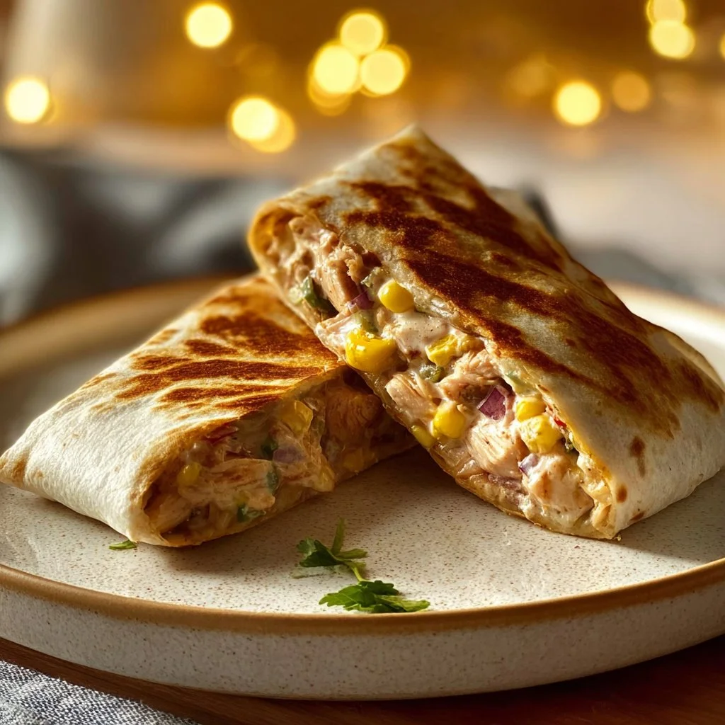 Tuna Melt Wrap featuring savory tuna and melted cheese wrapped in a tortilla