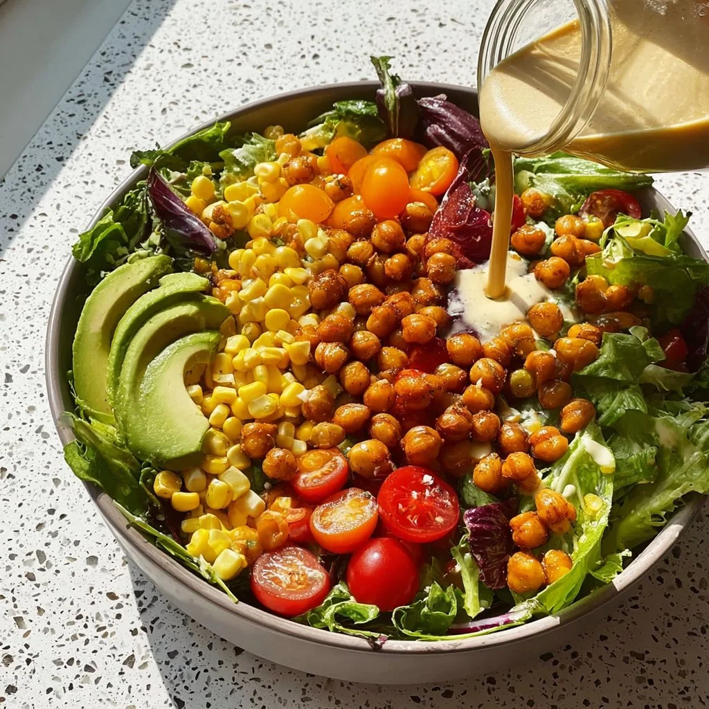 Vegan BBQ Chickpea Salad
