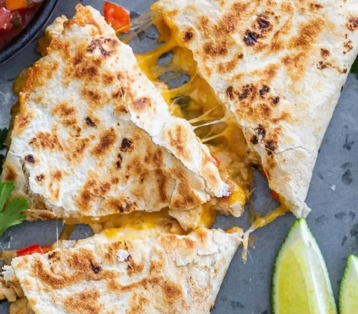 Warm and Crispy Comfort: Chicken Quesadillas
