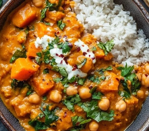 Warm and Hearty: Sweet Potato and Chickpea Curry