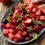 Watermelon Fruit Salad with Lime Mint Dressing 7 watermelon fruit salad with lime mint dressing 2026 04 11 175220 1