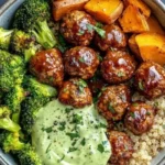 barbecue meatball bowls with avocado goddess sauce 2026 05 01 093819 1