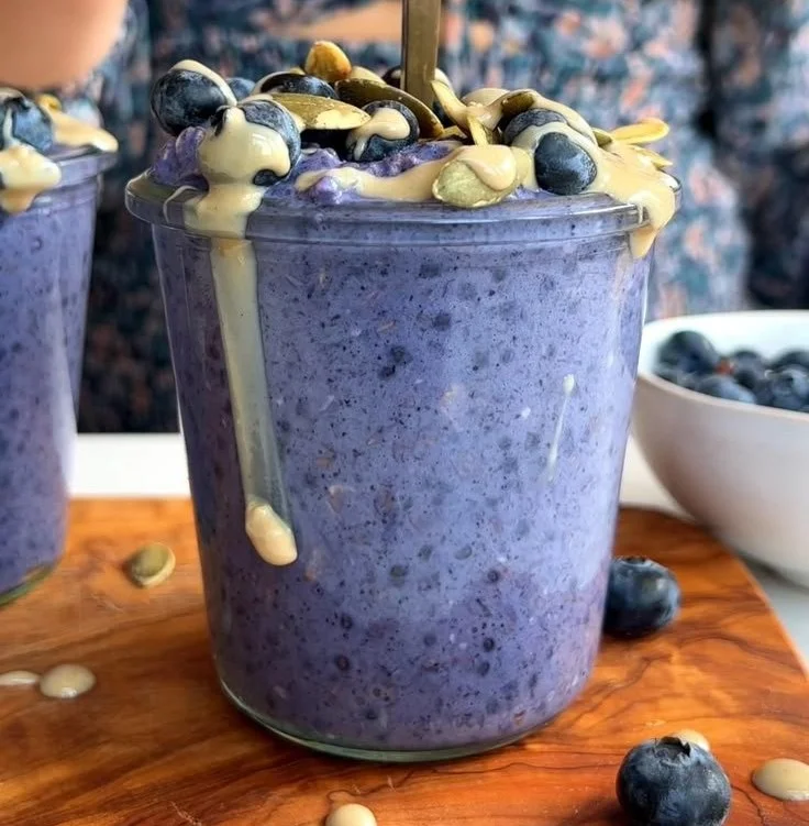 Blueberry Overnight Oatmeal 6 Blueberry Overnight Oatmeal