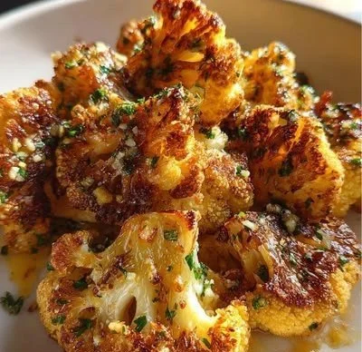 Garlic Butter Roasted Cauliflower