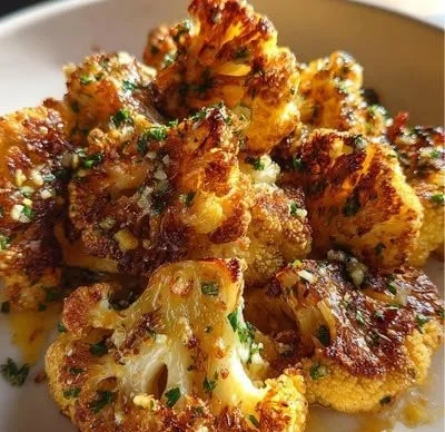 Garlic Butter Roasted Cauliflower