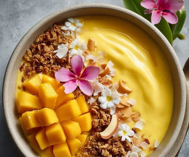 Iced Mango Lassi Smoothie Bowl 5 Iced Mango Lassi Smoothie Bowl