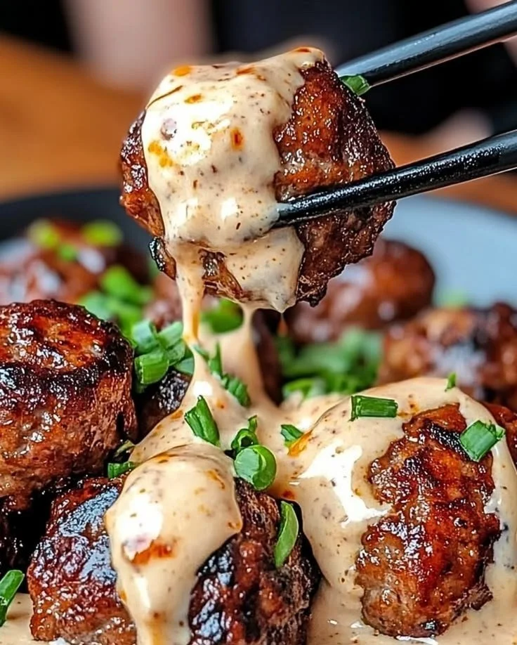 Korean BBQ Meatballs with Spicy Mayo Dip 5 Korean BBQ Meatballs with Spicy Mayo Dip