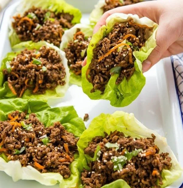 Low Carb Korean Beef Lettuce Wraps 6 Low Carb Korean Beef Lettuce Wraps