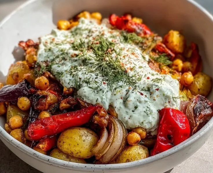 Mediterranean Roasted Vegetable Bowl