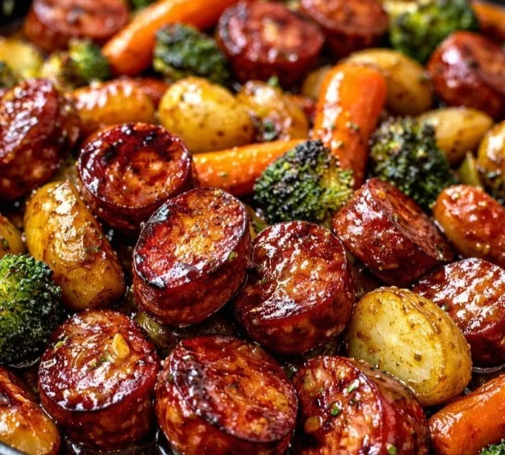 One-Pan Honey Garlic Kielbasa with Colorful Vegetables 5 One-Pan Honey Garlic Kielbasa with Colorful Vegetables
