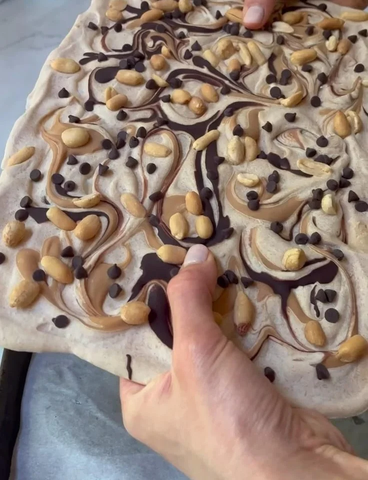 Peanut Butter Chocolate Frozen Yogurt Bark 6 Peanut Butter Chocolate Frozen Yogurt Bark