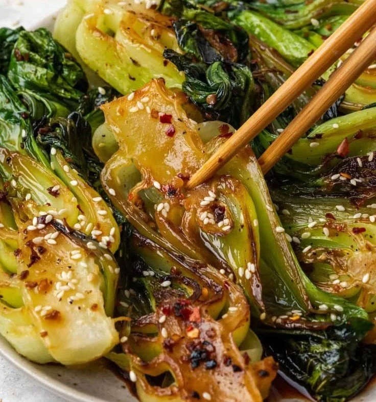 Quick Bok Choy with Garlic and Ginger 4 Quick bok choy stir-fry with garlic and ginger for a healthy meal