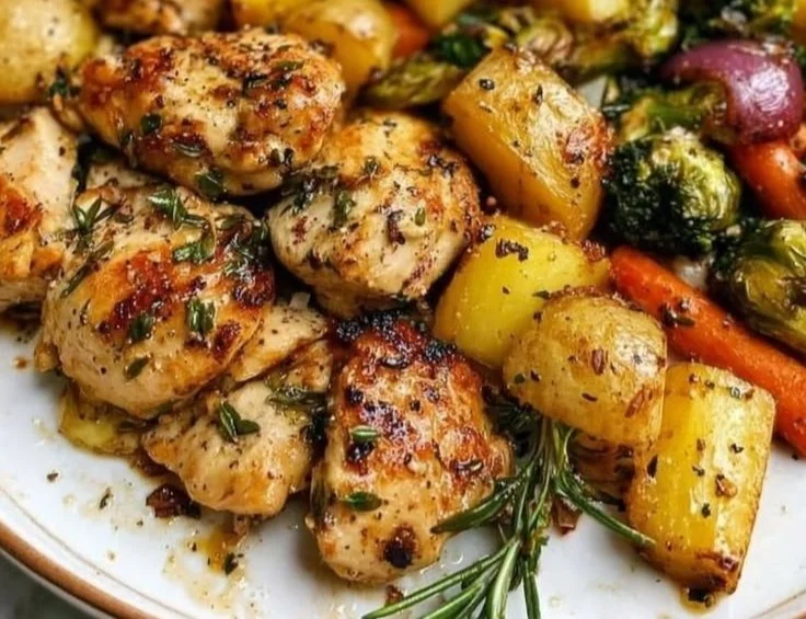 Sheet Pan Lemon Herb Chicken and Vegetables 6 Sheet Pan Lemon Herb Chicken and Vegetables